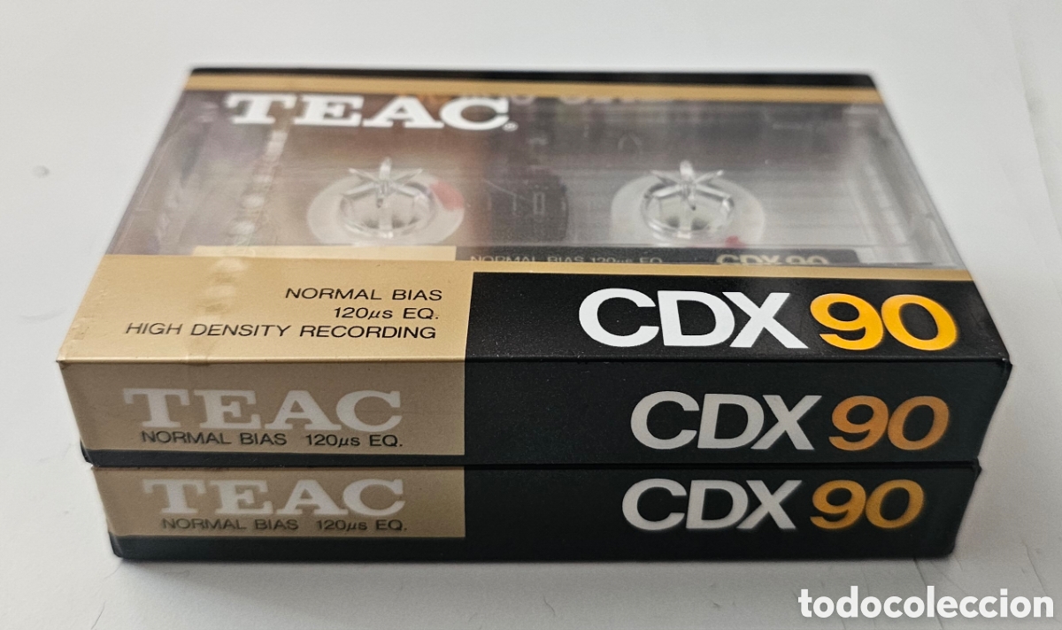 Casetes antiguos: LOTE 2 CASSETTE TEAC CDX 90 A&Ntilde;O 1990 PRECINTADOS NUEVOS