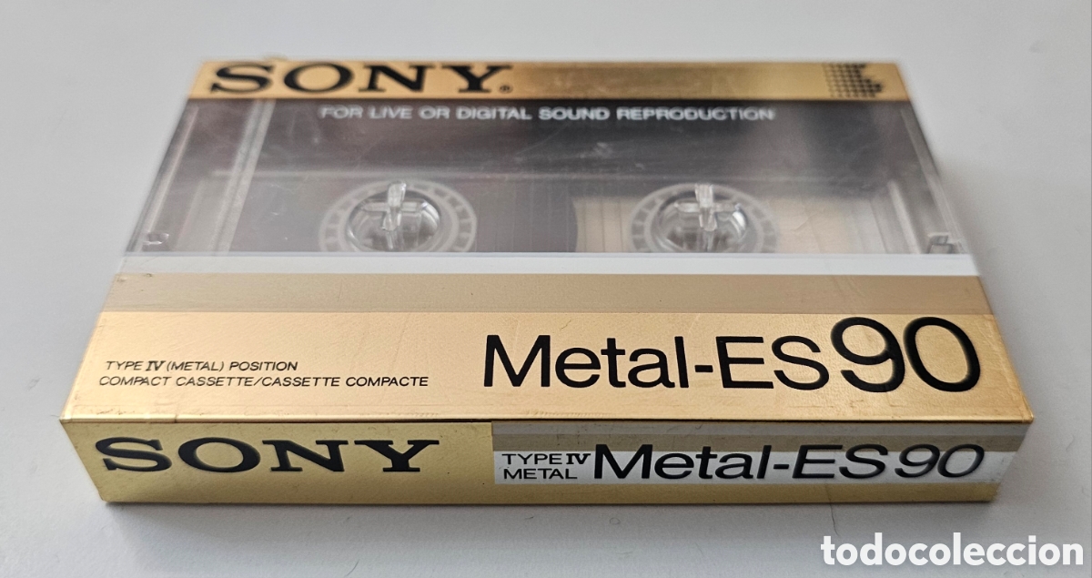 Casetes antiguos: CASSETTE SONY METAL-ES 90 TYPE IV A&ntilde;o 1985 PRECINTADO NUEVO