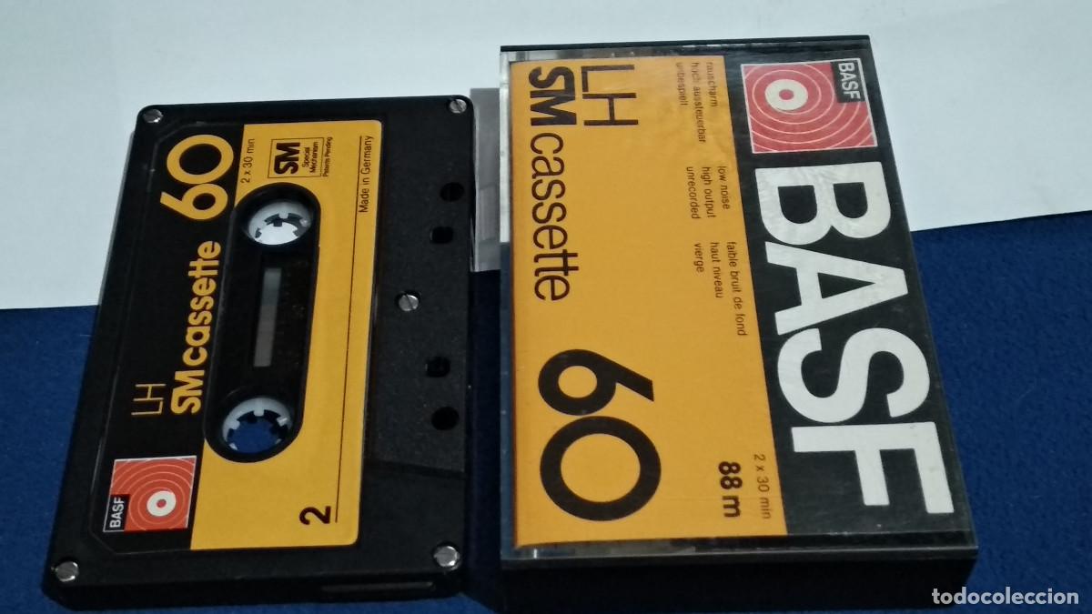 Casetes antiguos: CASETE CINTA CASSETTE - BASF LH 60 GERMANY - CON M&Uacute;SICA PARA OIR, REGRABAR. NO VIRG&Eacute;N