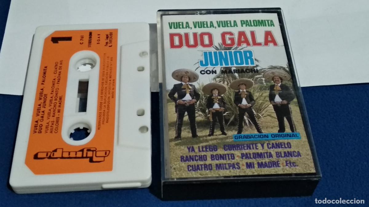 Casetes antiguos: DUO GALA JUNIOR CON MARIACHI / VUELA, VUELA PALOMITA - 1980 OLIMPO - CASETE CINTA CASSETTE