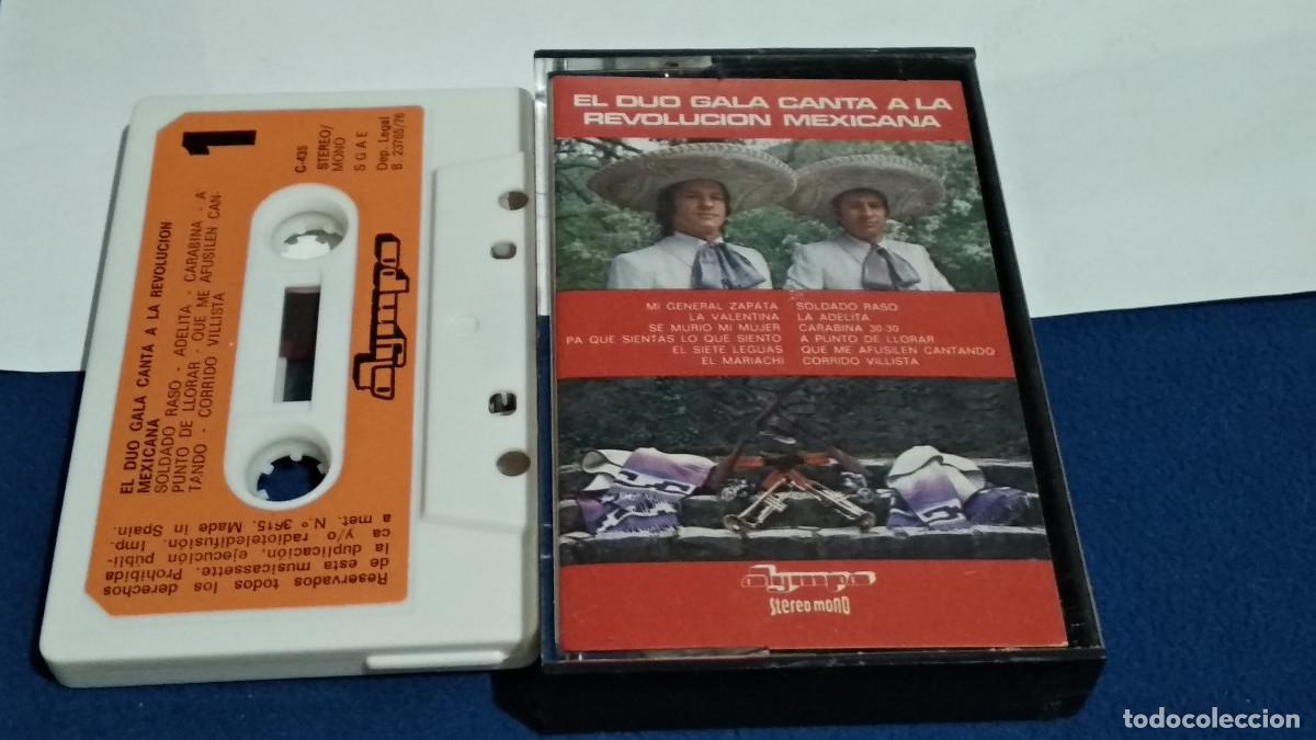 Casetes antiguos: DUO GALA canta a la revoluci&oacute;n MEXICANA - 1976 OLIMPO - CASETE CINTA CASSETTE