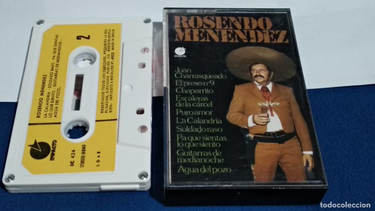 Casetes antiguos: ROSENDO MENENDEZ / RACHERAS MEXICANAS - 1977 IMPACTO - CASETE CINTA CASSETTE
