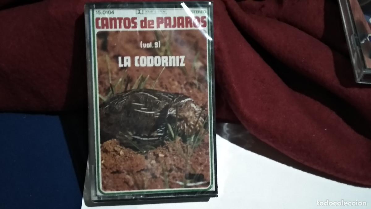 Casetes antiguos: CANTOS DE PAJAROS VOL 9 - LA CODORNIZ - DIAMANTE CASETE CINTA CASSETTE NUEVA PRECINTADA
