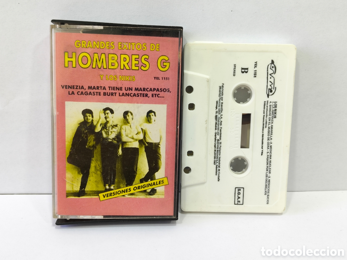 Casetes antiguos: CINTA CASSETTE ORIGINAL GRANDES EXITOS DE HOMBRES G Y LOS NIKIS