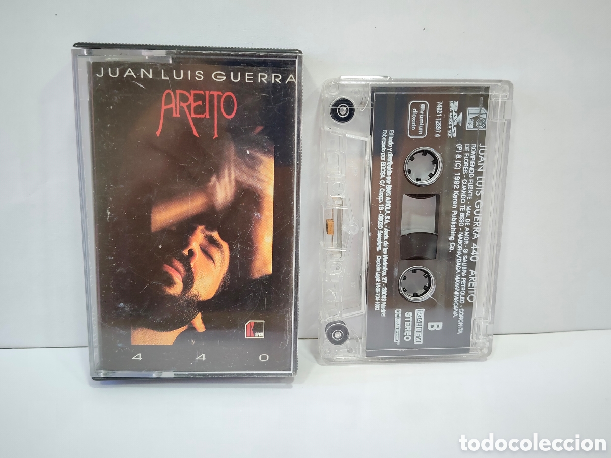 Casetes antiguos: CINTA CASSETTE JUAN LUIS GUERRA AREITO ORIGINAL 1992