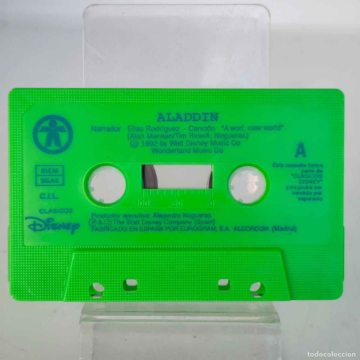Casetes antiguos: CASETE SOLO CINTA SIN CARATULA ALADDIN DISNEY