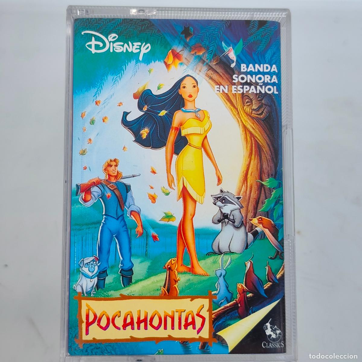 Casetes antiguos: POCAHONTAS ( CASETE DISNEY 1995) BANDA SONORA EN ESPA&Ntilde;OL - 28 CANCIONES -