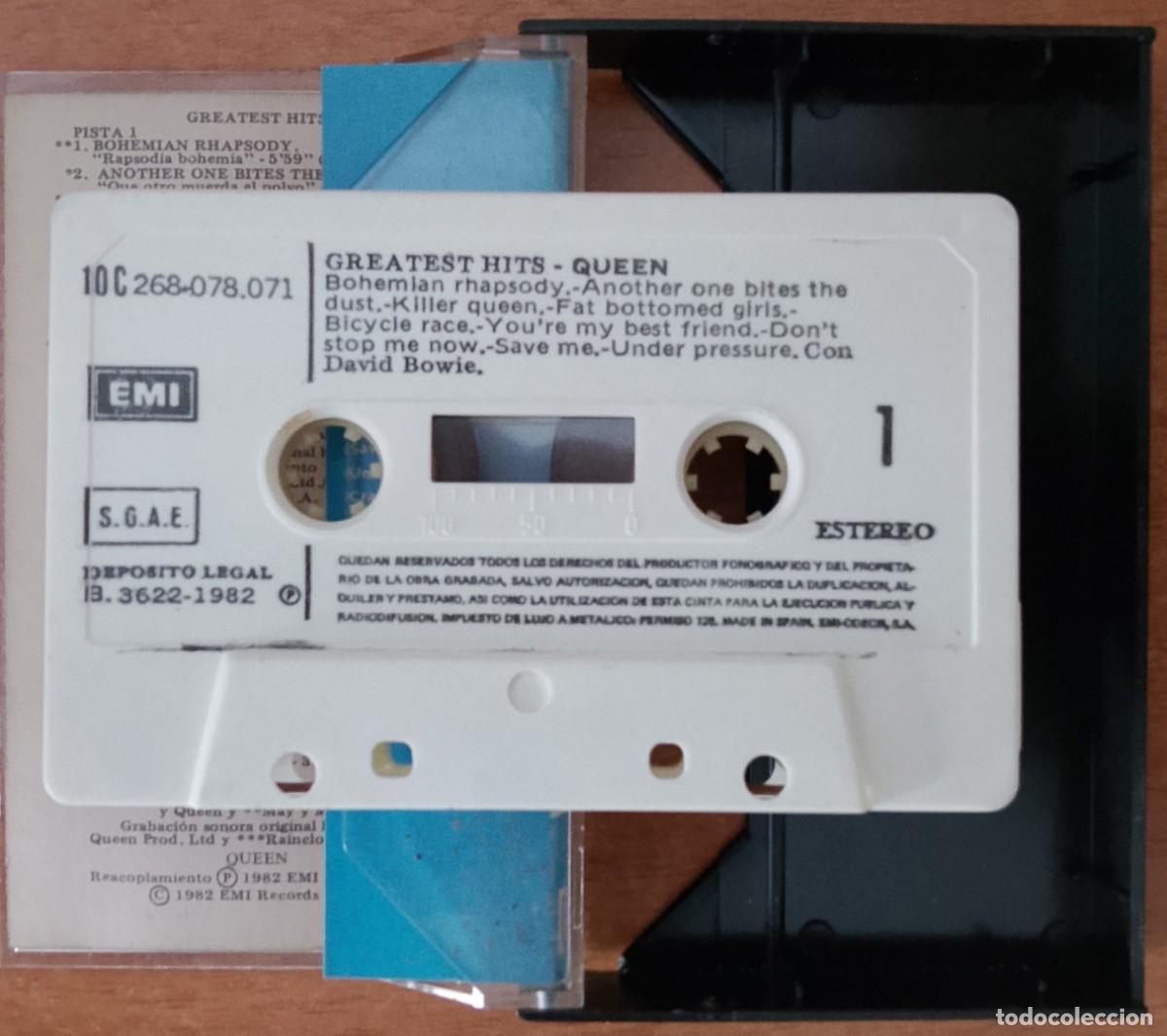 Casetes antiguos: Queen. Greatest Hits. Cinta de cassette. - Foto 2