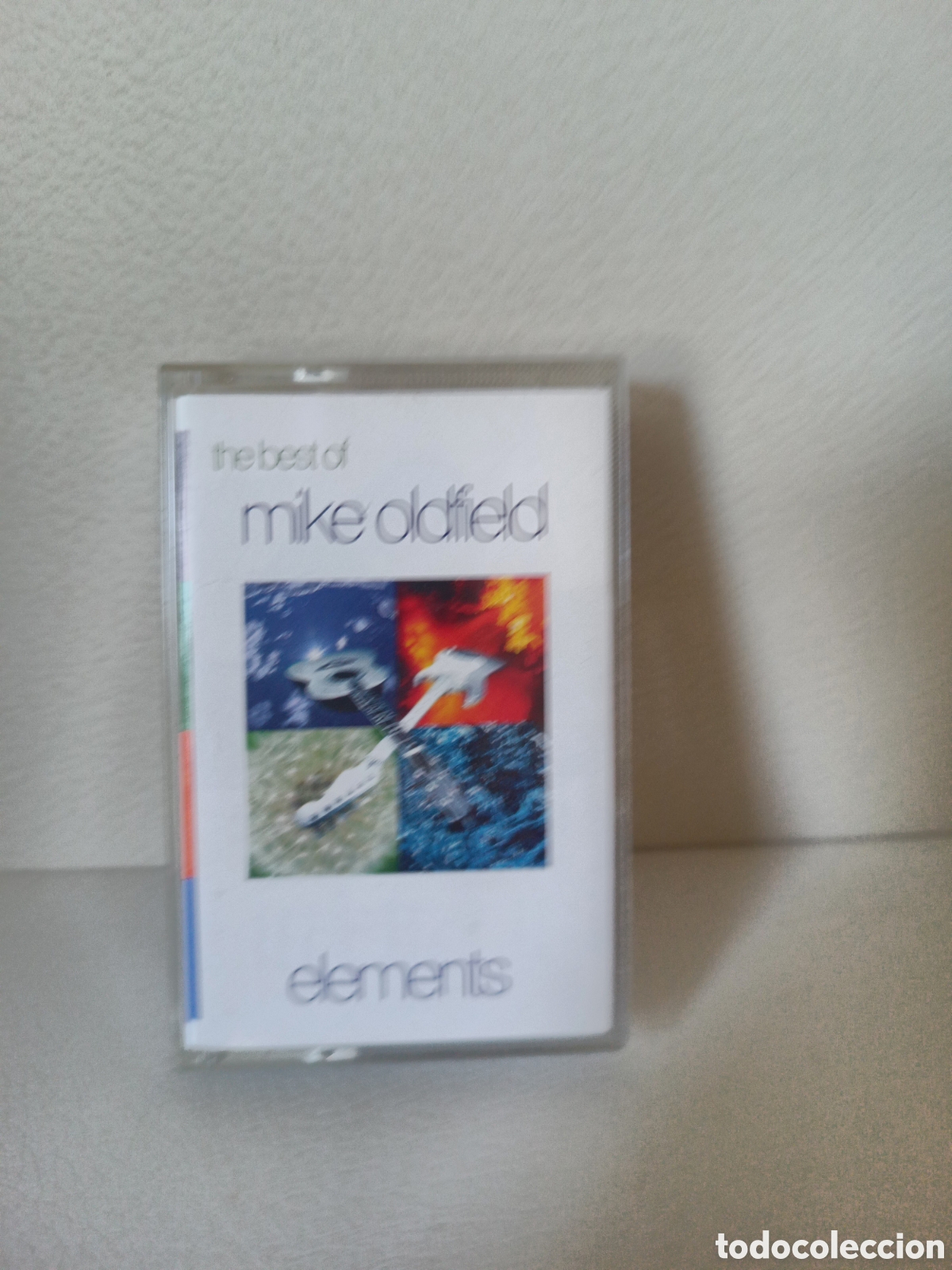 Casetes antiguos: Mike Olfield Cassette Elements. Edici&oacute;n UK Virgin. - Foto 2