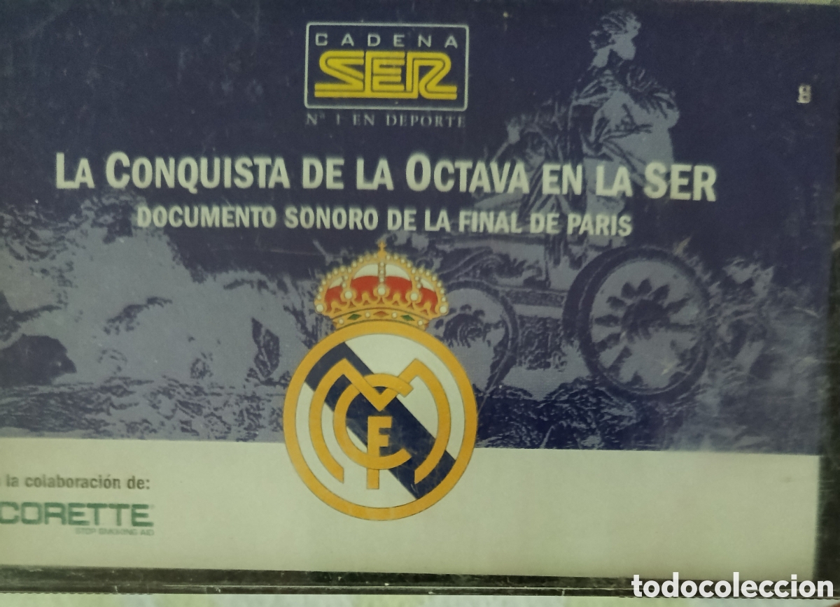 Casetes antiguos: Real Madrid Casette sello Cadena Ser editado en Espa&ntilde;a 24 / 05 / 2000.