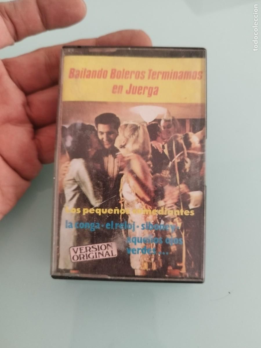 Casetes antiguos: Los Peque&ntilde;os Comediantes. Bailando Boleros Terminamos en Juerga