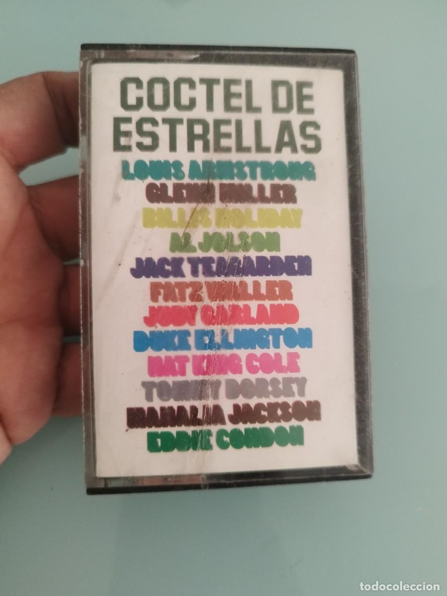 Casetes antiguos: Coctel de Estrellas. Cinta, casete. Louis Armstrong, Glenn Miller y Billie Holiday.