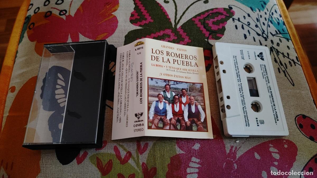 Casetes antiguos: LOS ROMEROS DE LA PUEBLA-CASETE GRANDES EXITOS