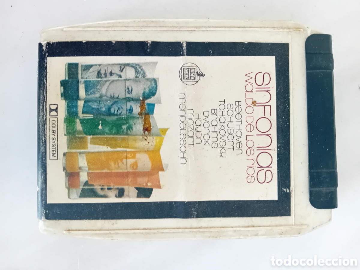 Casetes antiguos: Sinfon&iacute;as Waldo de los R&iacute;os cartucho 8 pistas a&ntilde;os 70