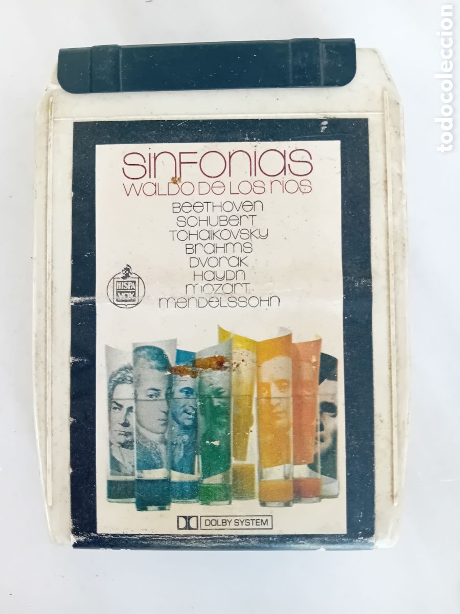 Casetes antiguos: Sinfon&iacute;as Waldo de los R&iacute;os cartucho 8 pistas a&ntilde;os 70