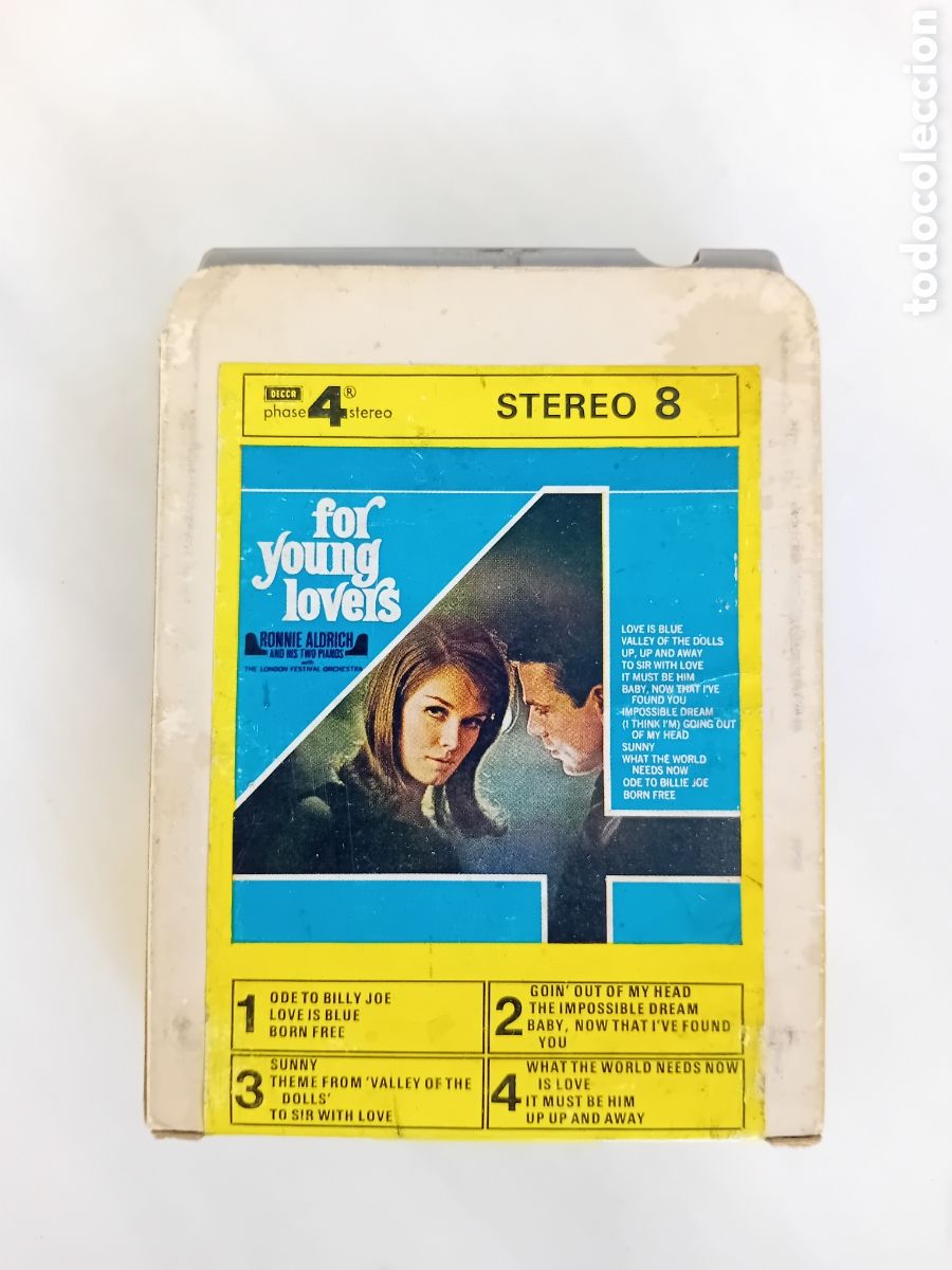 Casetes antiguos: Stereo 8 album For Young Lovers