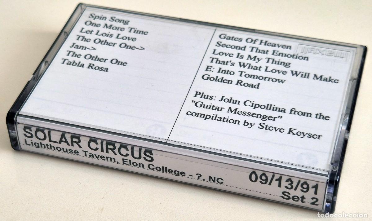 Casetes antiguos: Solar Circus en directo en Lighthouse Tavern, Elon College (Carolina del Norte) - 13-9-1991
