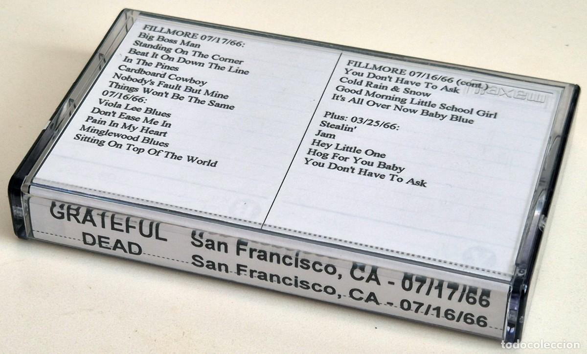 Casetes antiguos: Grateful Dead en directo en el Fillmore West (San Francisco) el 16 y 17 de julio de 1966