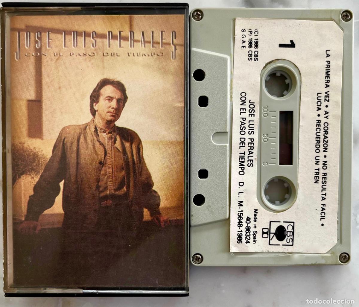 Casetes antiguos: JOSE LUIS PERALES. CON EL PASO DEL TIEMPO. CASETE ESPA&Ntilde;A 1986