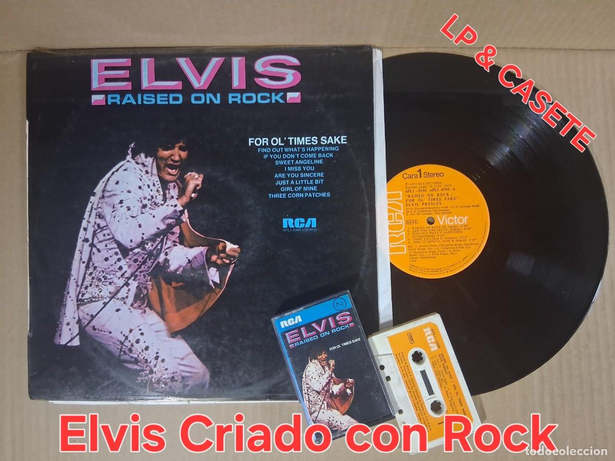 Casetes antiguos: ELVIS PRESLEY Raised on Rock CRIADO CON ROCK LP & Casete
