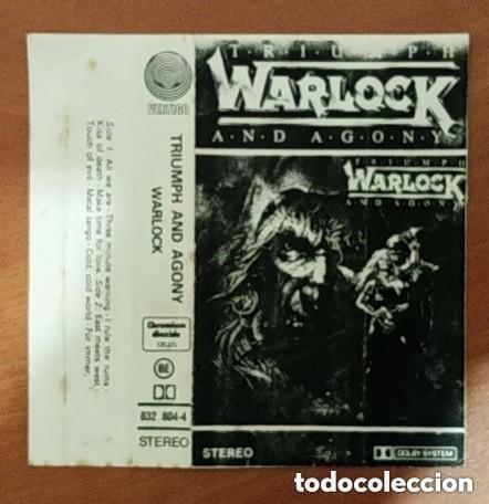 Casetes antiguos: CARATULA CASETE - WARLOCK AND AGONY