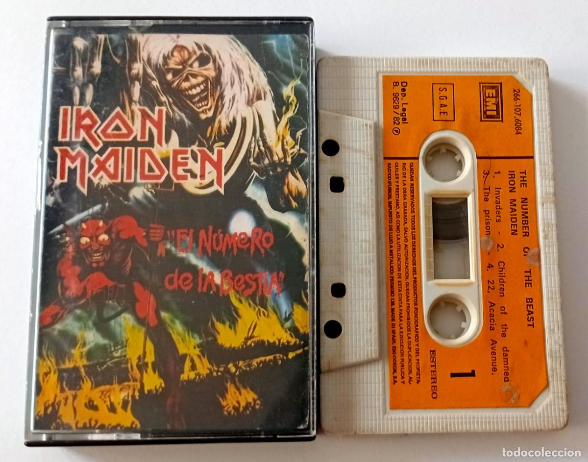 Cassetes antigas: CASSETTE IRON MAIDEN - EL NUMERO DE LA BESTIA (THE NUMBER OF THE BEAST)