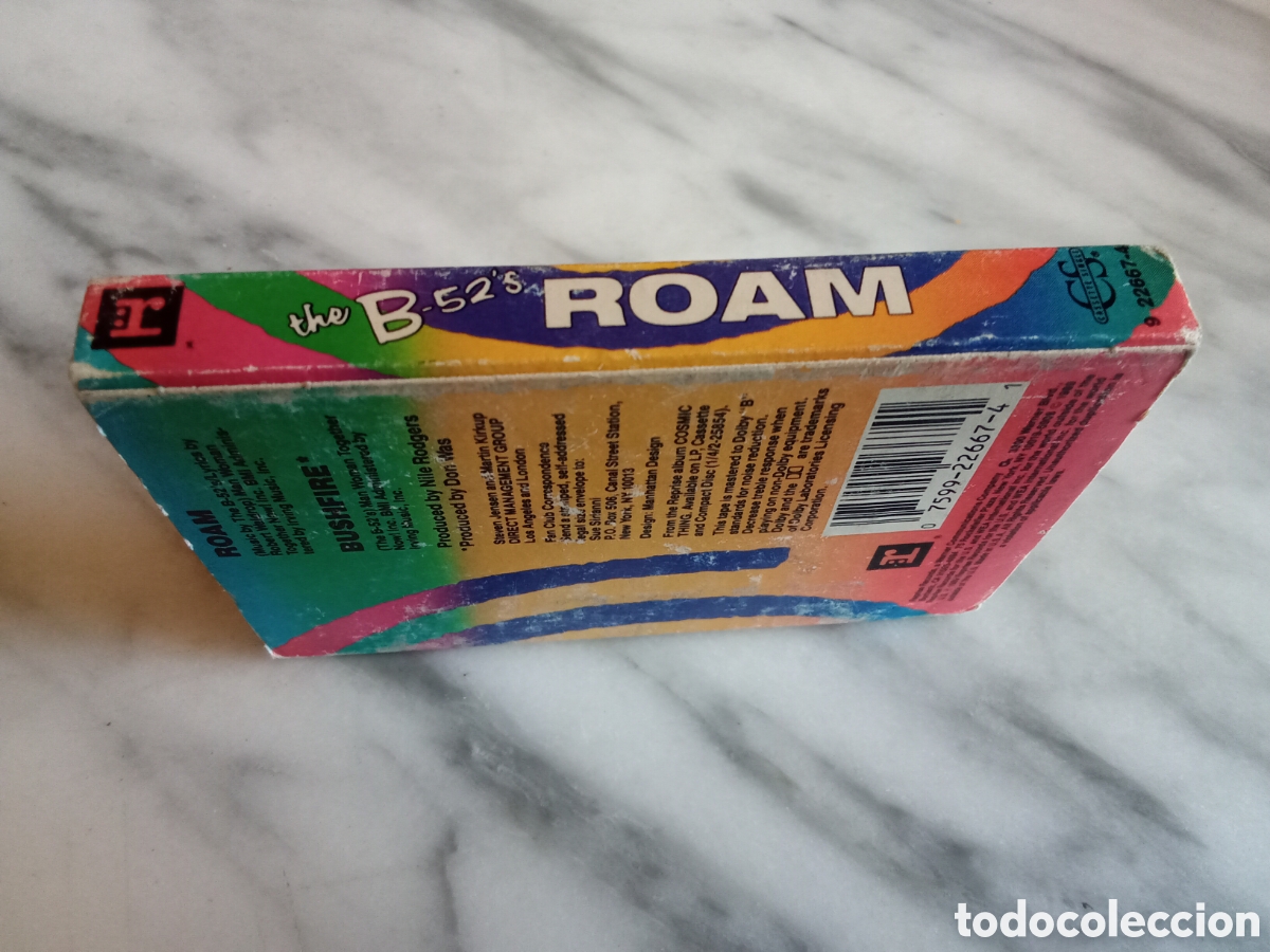 Casetes antiguos: Cassette Single 2 Tracks The B-52's Roam - Edici&oacute;n USA
