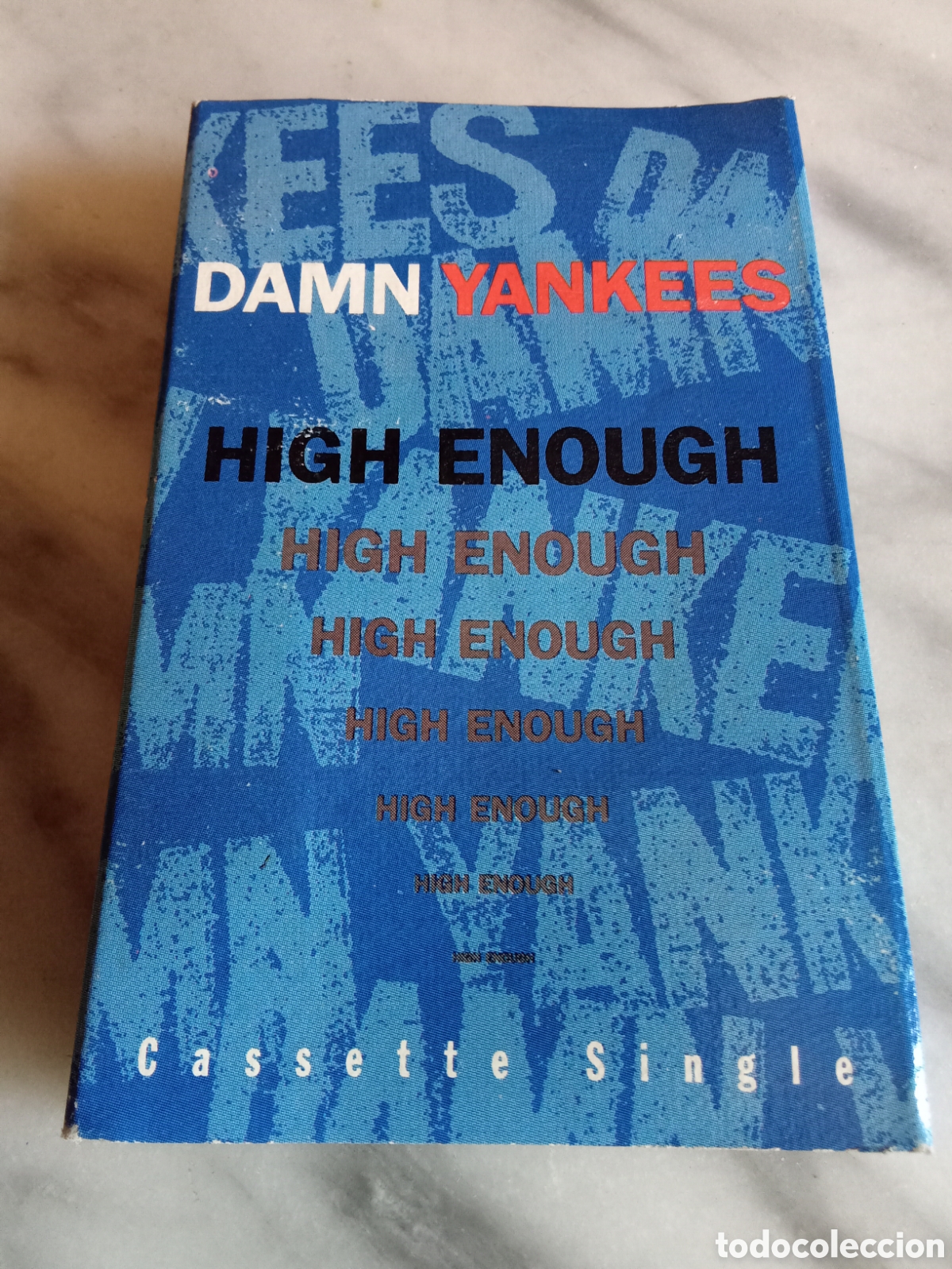 Casetes antiguos: Cassette Single 2 Tracks Damn Yankees High Enough - Hard Rock Ed. USA
