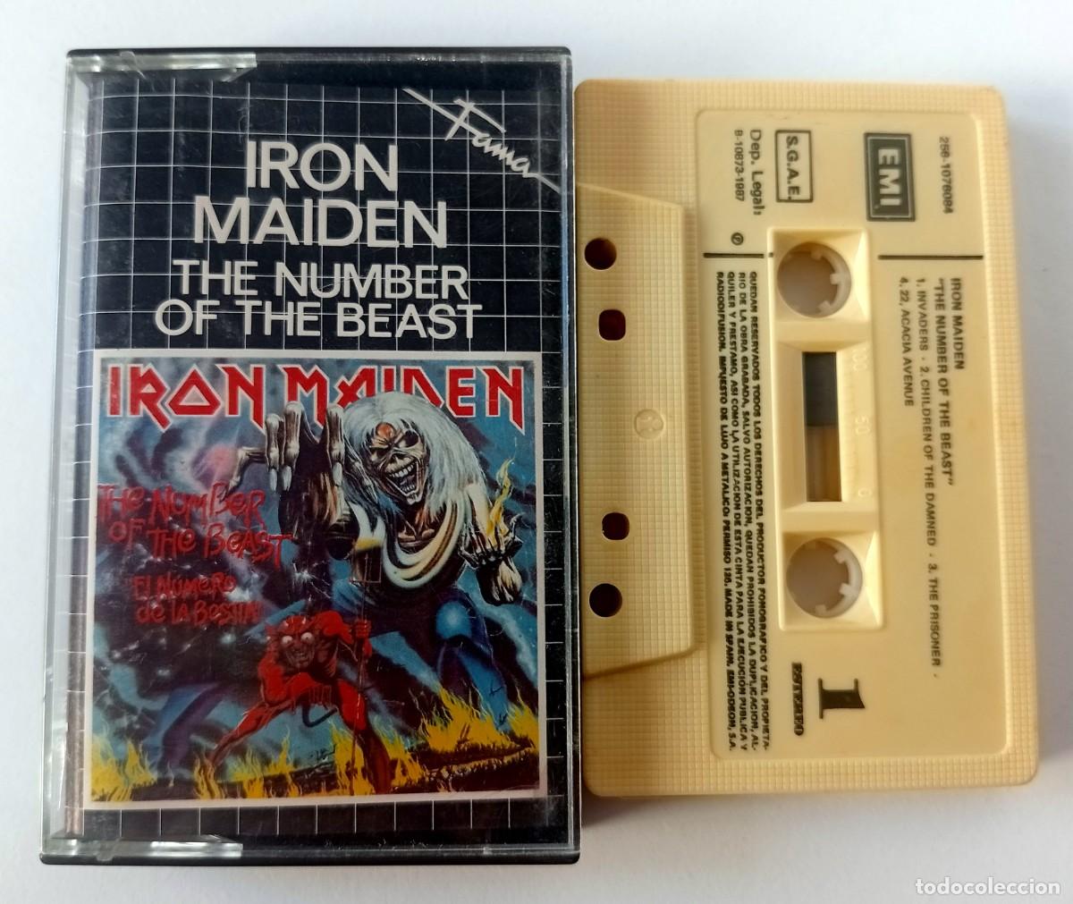 Cassette antiche: CASSETTE IRON MAIDEN - THE NUMBER OF THE BEAST