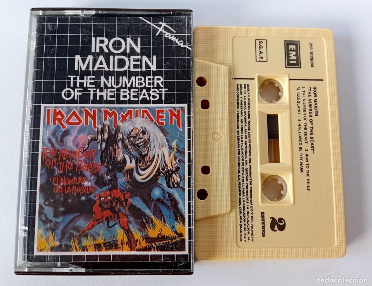 Casetes antiguos: CASSETTE IRON MAIDEN - THE NUMBER OF THE BEAST