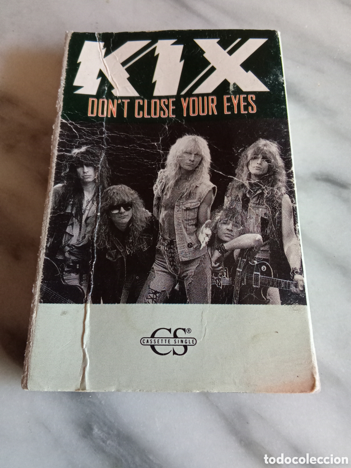 Casetes antiguos: Cassette Single 2 Tracks KIX Don't Close Your Eyes - Hard Rock