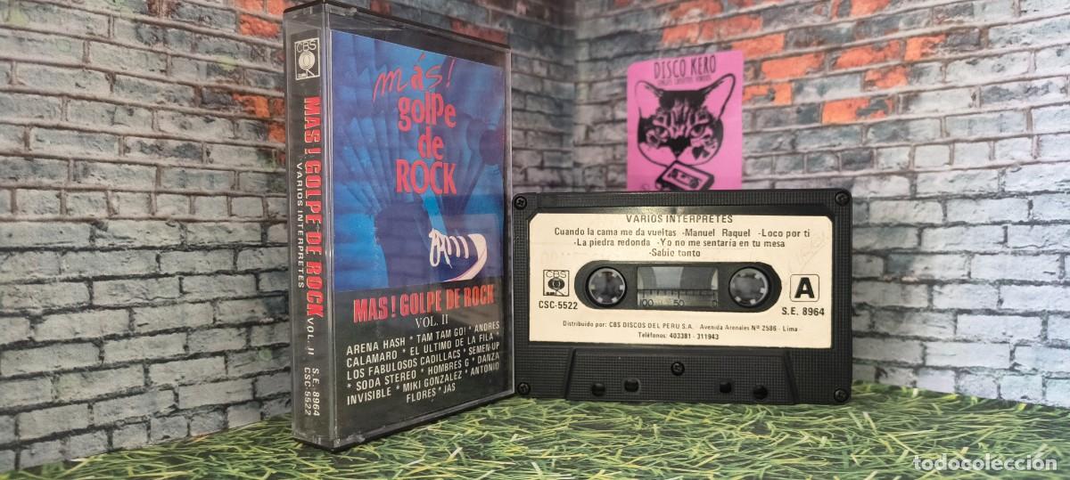 Casetes antiguos: Mas Golpe de Rock - Rock en Castellano: Soda Stereo, El Ultimo de la Fila, Arena Hash