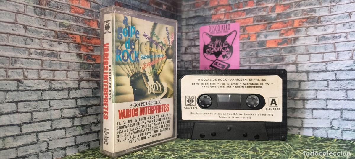 Casetes antiguos: A GOLPE DE ROCK - VARIOS ARTISTAS ROCK EN CASTELLANO