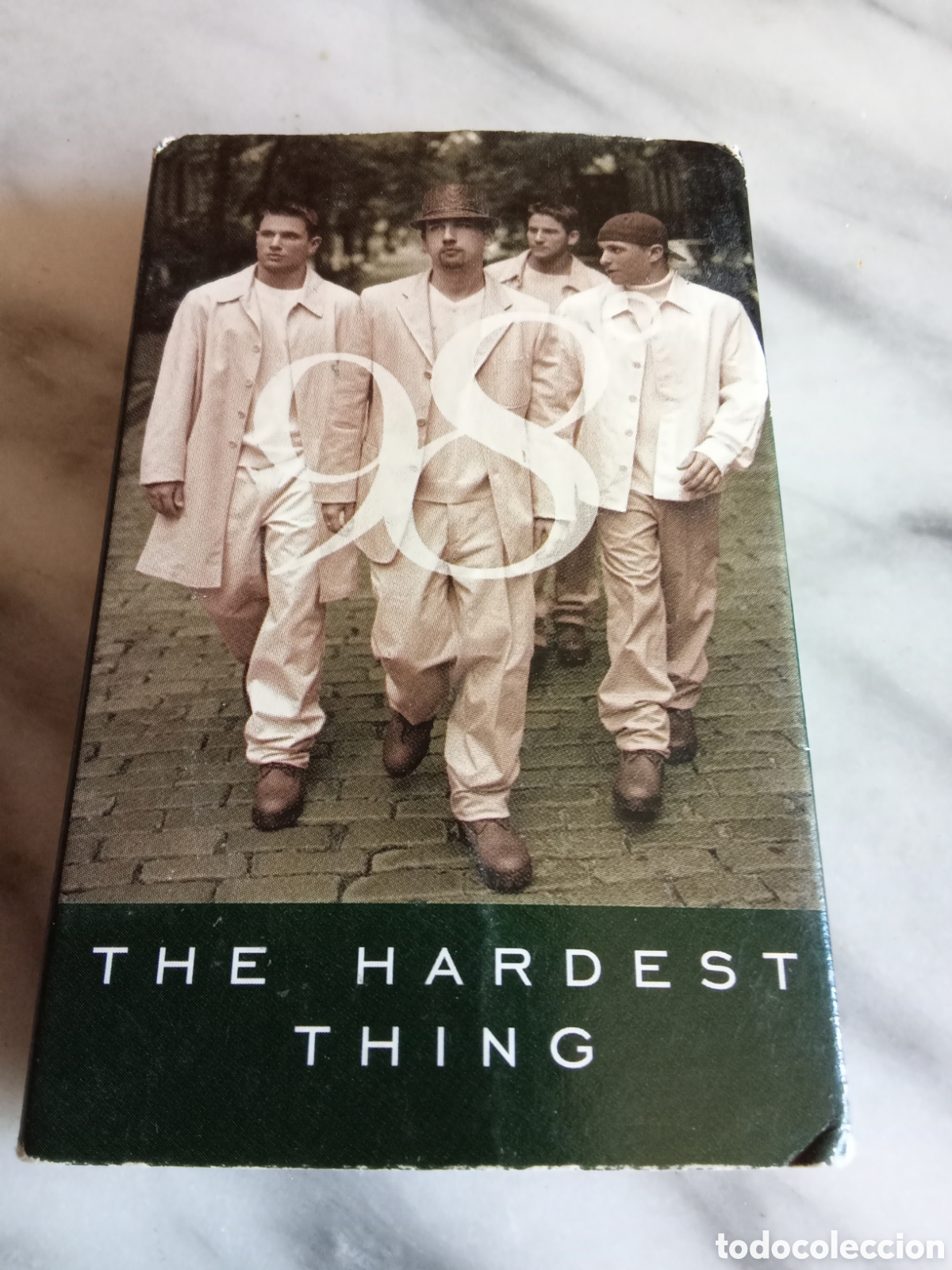 Casetes antiguos: Cassette Single 2 Tracks 98 Degrees The Hardest Thing - Ed. USA