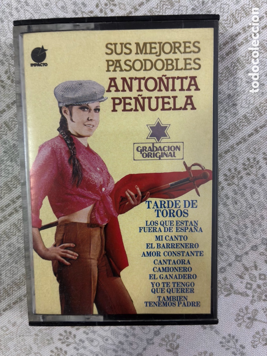 Casetes antiguos: ANTO&Ntilde;ITA PE&Ntilde;UELA - SUS MEJORES PASODOBLES, 1978 IMPACTO