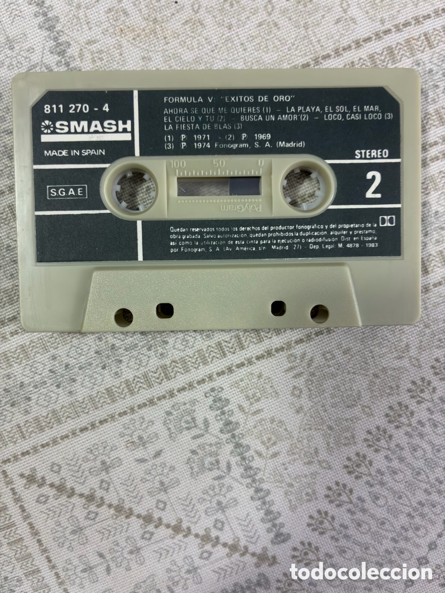 Casetes antiguos: FORMULA V Exitos de Oro Cinta de Cassette 1983 - Foto 5