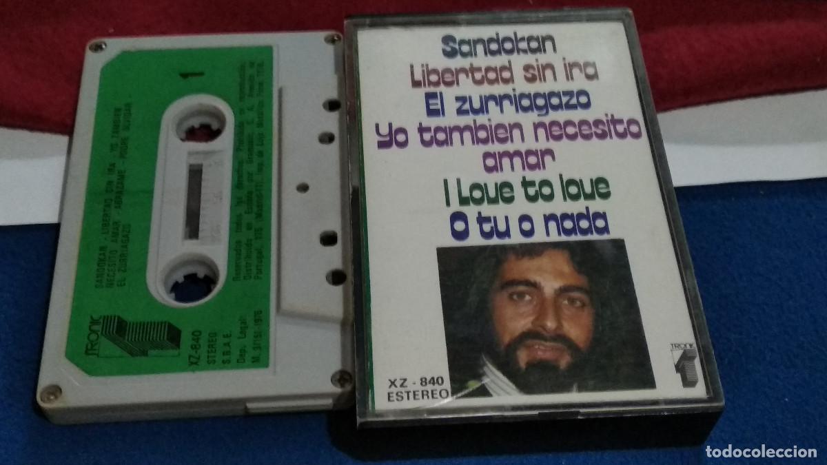 Casetes antiguos: SANDOKAN / YO TAMBI&Eacute;N NECESITO AMAR, O TU O NADA, - TRONIC RCA -CASETE CINTA CASSETTE