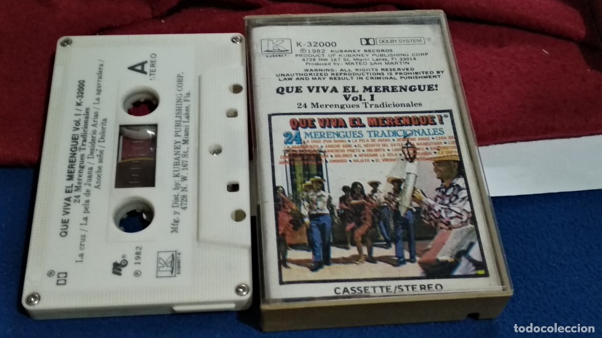 Casetes antiguos: QUE VIVA EL MERENGUE VOL 1 - 1982 KUBANEY MIAMI CASETE CINTA CASSETTE CAJA MUY RARA