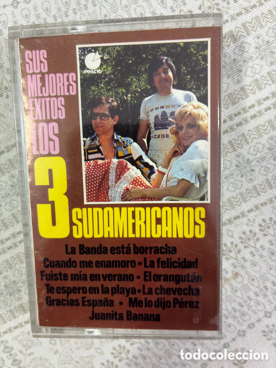 Casetes antiguos: LOS 3 SUDAMERICANOS - SUS MEJORES &Eacute;XITOS, 1977