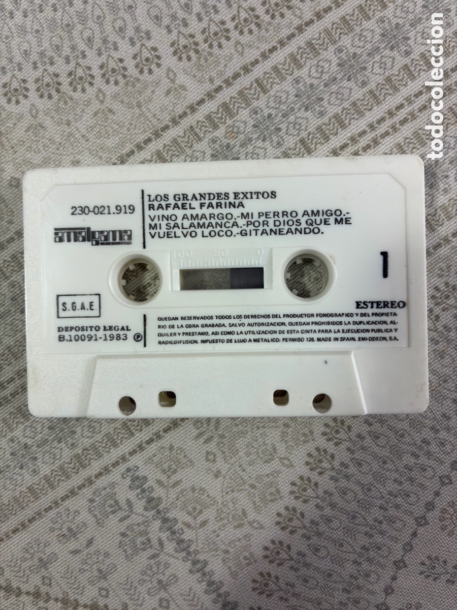 Casetes antiguos: GRANDES &Eacute;XITOS DE RAFAEL FARINA - Foto 4