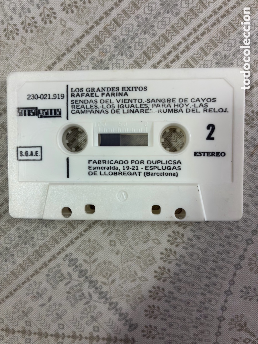 Casetes antiguos: GRANDES &Eacute;XITOS DE RAFAEL FARINA - Foto 5