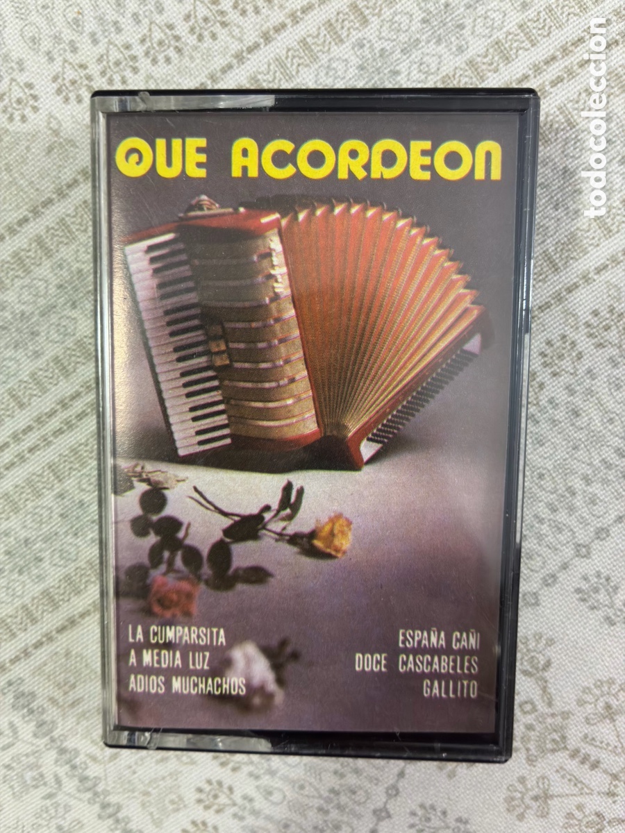 Casetes antiguos: Casete QUE ACORDEON.
