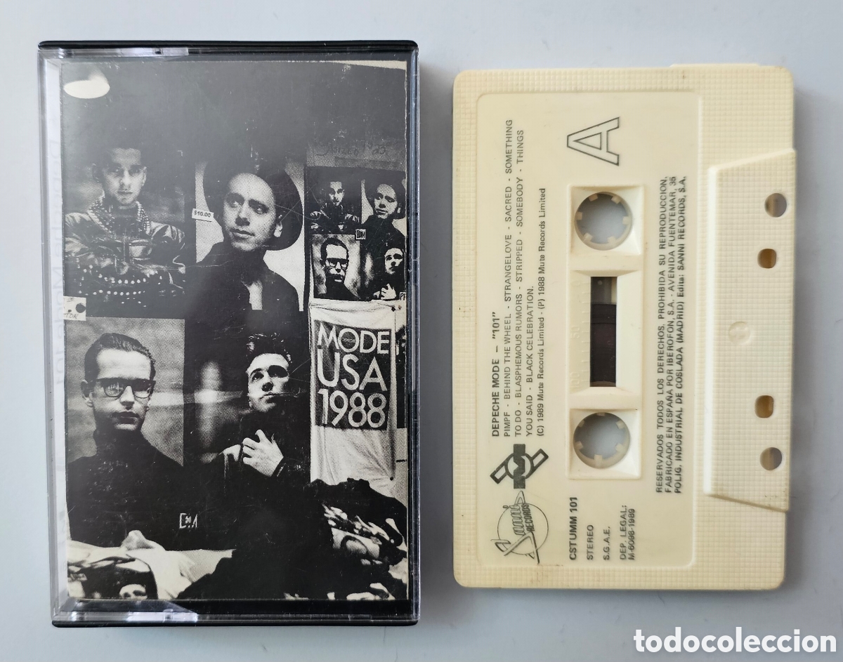 Casetes antiguos: CASSETTE DEPECHE MODE - 101 (Espa&ntilde;a - Sanni Records - 1989)