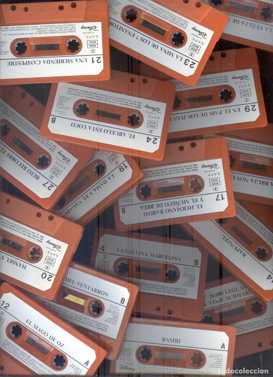 Casetes antiguos: NUMULITE R1 Lote de 16 cintas de casete Audio cuento Disney