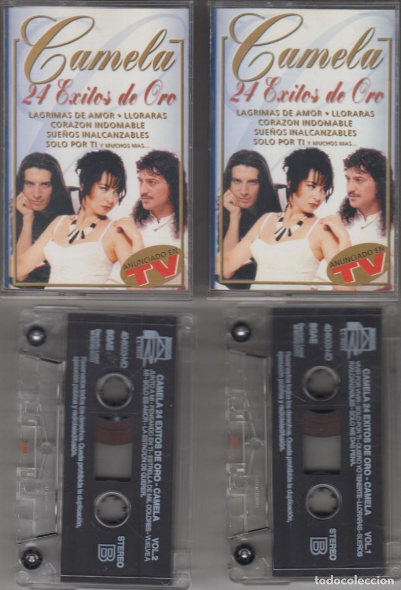 Casetes antiguos: Camela &lrm;doble cassette 24 &Eacute;xitos De Oro 2000