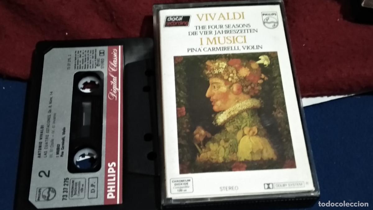 Casetes antiguos: VIVALDI - LAS CUATRO ESTACIONES (PINA CARMIRELLI, I MUSICI) CASETE CINTA CASSETTE 1982 PHILIPS