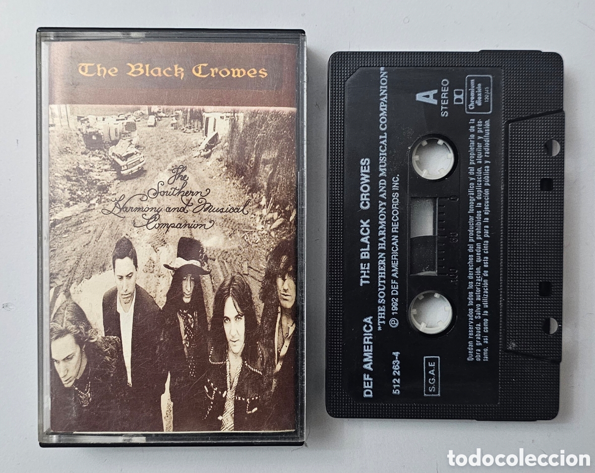 Casetes antiguos: CASSETTE THE BLACK CROWES - The southern harmony and... (Espa&ntilde;a - Polygram - 1992) BLUES ROCK