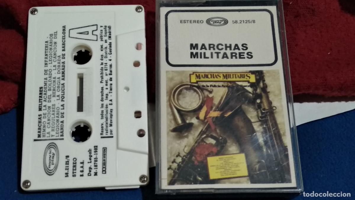 Casetes antiguos: MARCHAS MILITARES / BANDA DE LA POLICIA ARMADA DE BARCELONA - CINTA CASSETTE 1982 MOVIEPLAY