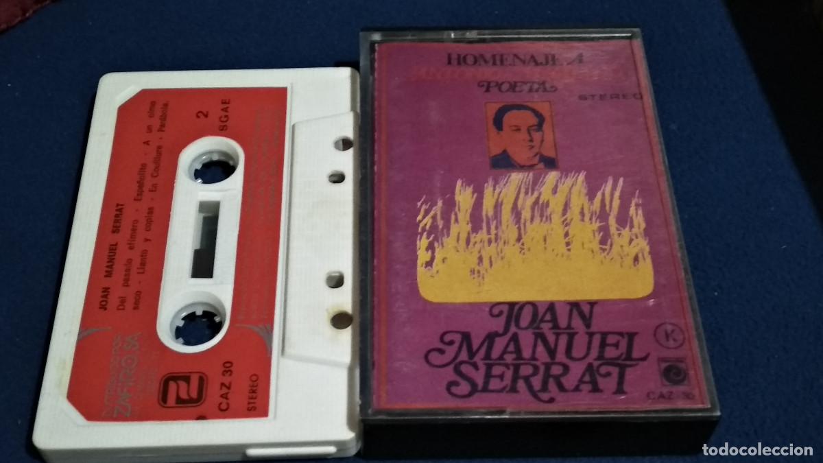 Casetes antiguos: HOMENAJE A ANTONIO MACHADO, POETA - JOAN MANUEL SERRAT - CASETE 1977 NOVOLA ZAFIRO