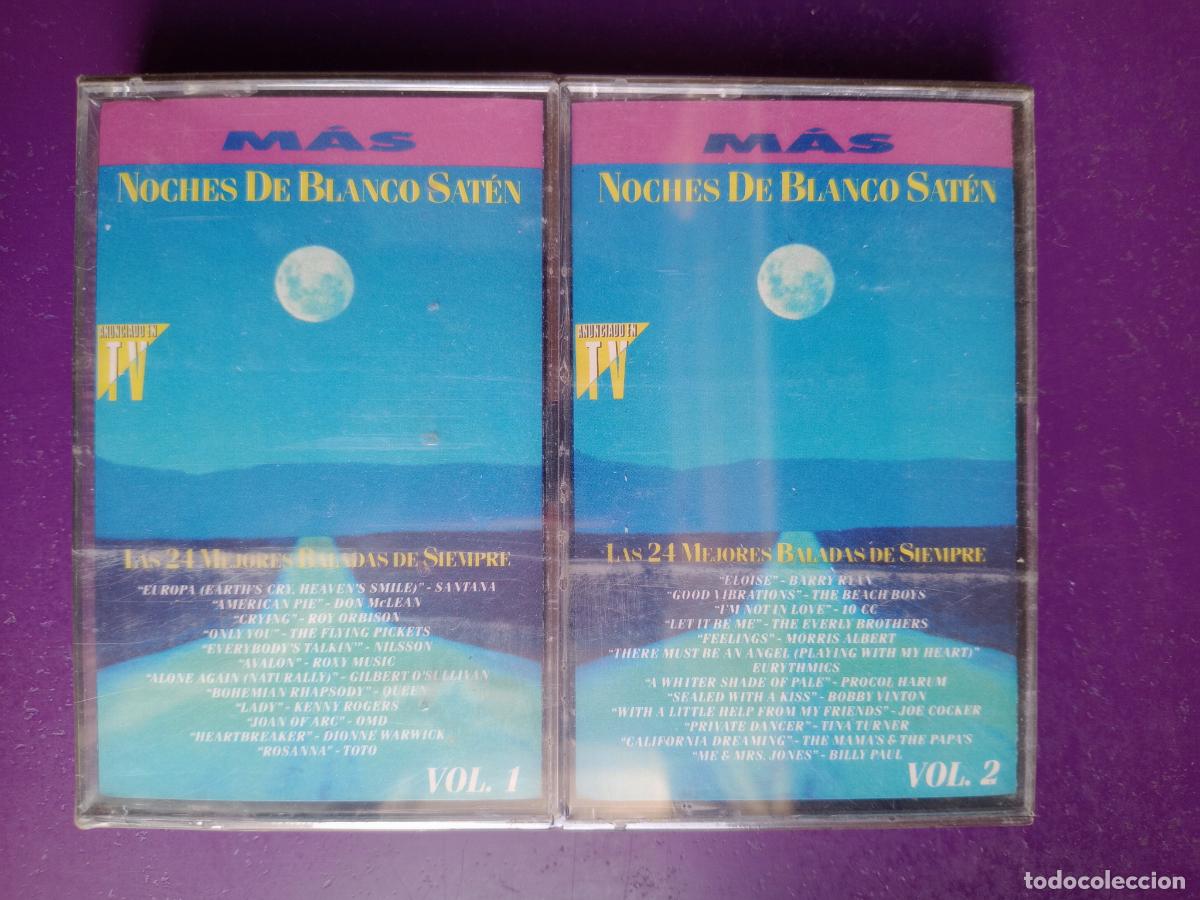 Casetes antiguos: MAS NOCHES DE BLANCO SATEN - DOBLE CASETE PRECINTADA - 24 BALADAS CLASICAS